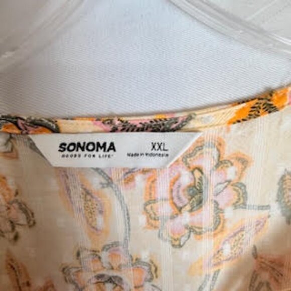 Sonoma Goods for Life Floral Maxi Dress Long Sleeve Size XXL - Picture 8 of 8